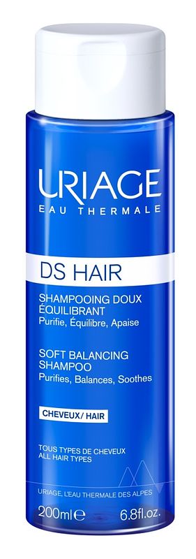 Foto van Uriage ds hair milde evenwichtsherstellende shampoo