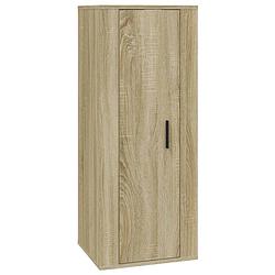 Foto van The living store wandmeubel - tv-kast - sonoma eiken - 40x34.5x100 cm