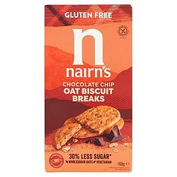 Foto van Nairn'ss gluten free chocolate chip oat biscuit breaks 160g bij jumbo