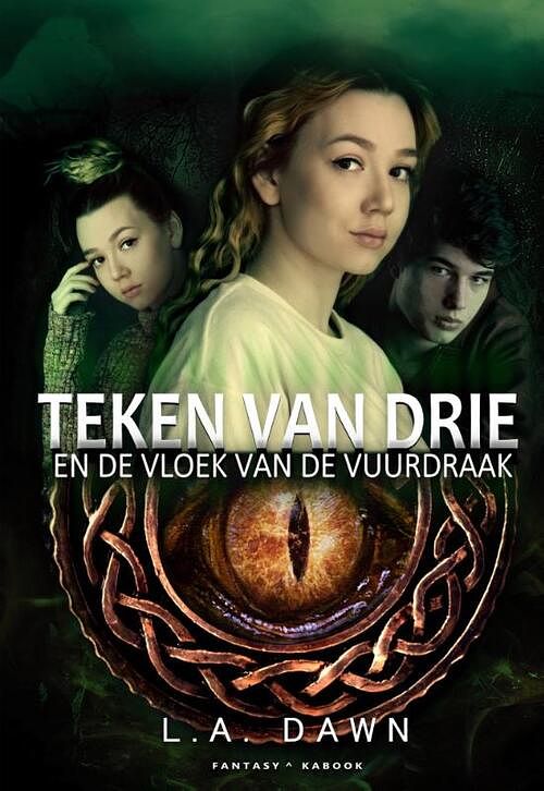 Foto van Teken van drie 4 - teken van drie en de vloek van de vuurdraak - l.a. dawn - paperback (9789083247946)