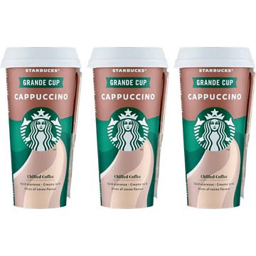 Foto van Starbucks chilled coffee cappuccino ijskoffie 3 x 330ml bij jumbo