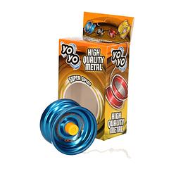 Foto van Blauwe speelgoed jojo voor kinderen en volwassenen - jojo