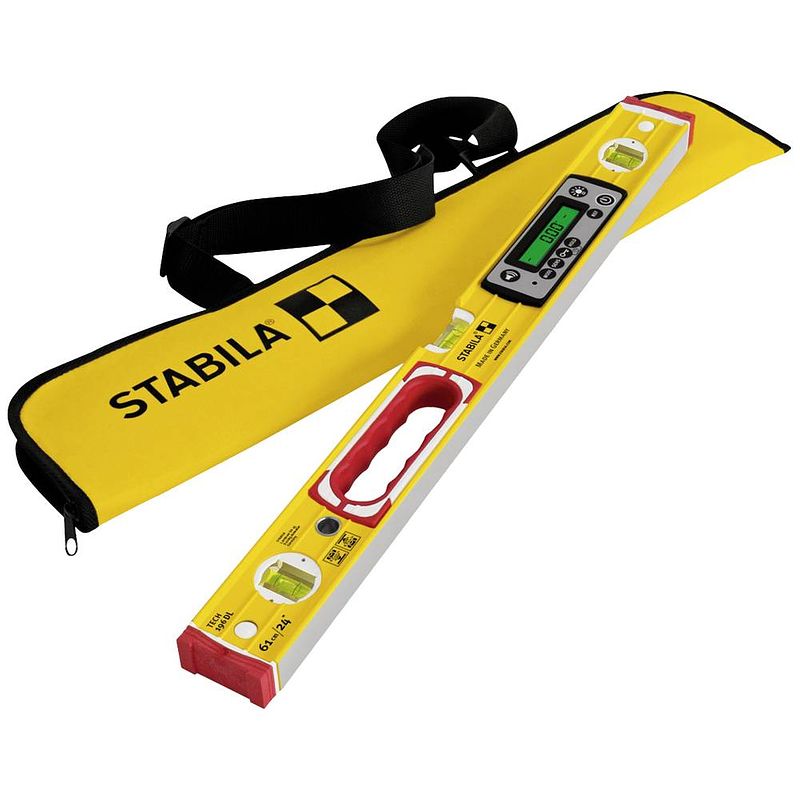 Foto van Stabila tech 196 dl 19829 digitale waterpas incl. anti-slip, incl. tas 61 cm 0.5 mm/m