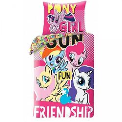 Foto van My little pony dekbedovertrek friendship - eenpersoons - 140 x 200 cm - katoen