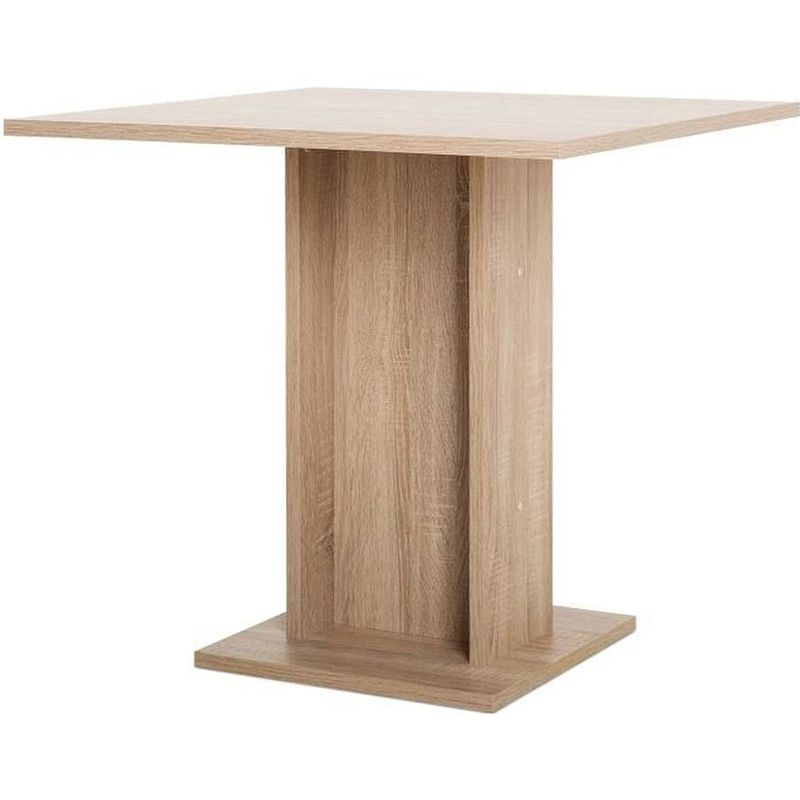 Foto van Eettafel voor 2 tot 4 personen - vierkant - klassiek - eiken decor - gustave - l 80 x w 80 cm