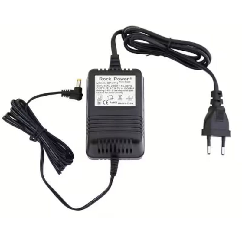 Foto van Rockpower nt 15 power supply adapter 9.5v ac 1000 ma stroomadapter