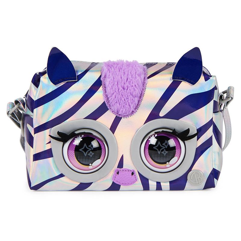 Foto van Purse pets metallic mood interactieve tas rebel stripez zebra