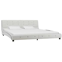 Foto van The living store bed - klassiek - ijzer/multiplex/mdf - 223x185x69.5 cm - inclusief traagschuim matras - 5 lagen