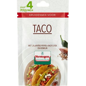 Foto van Verstegen kruidenmix voor taco 36g bij jumbo