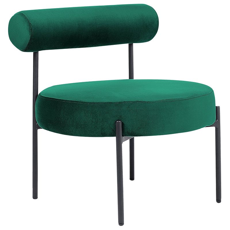 Foto van Beliani alpha - fauteuil-groen-fluweel