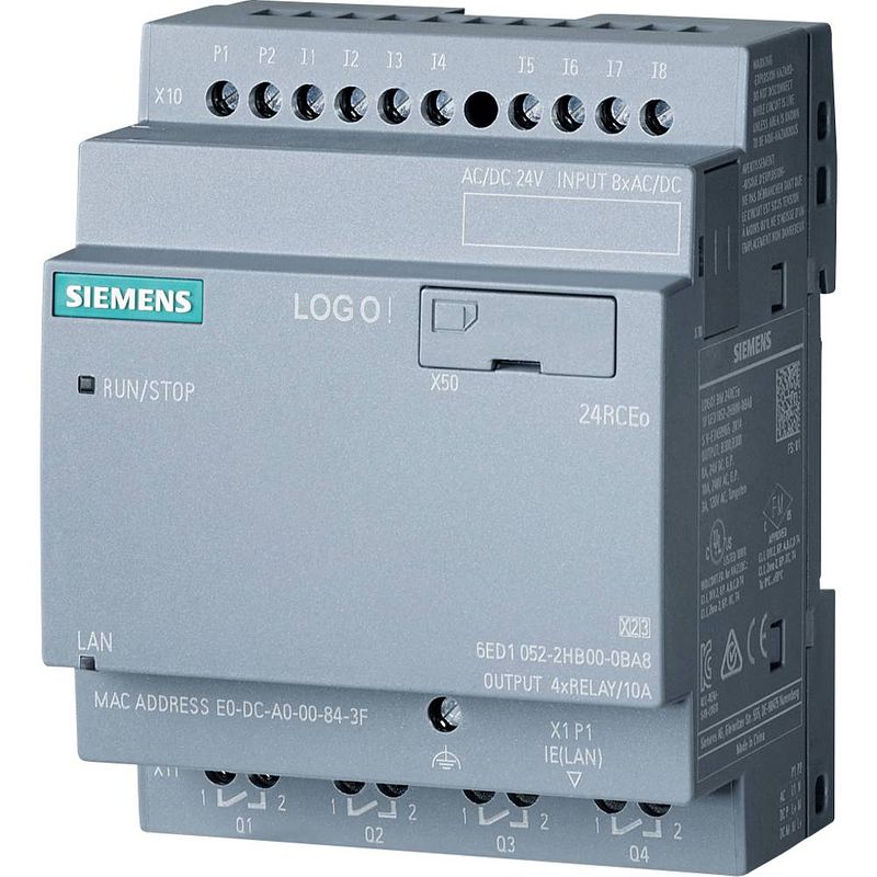 Foto van Siemens 6ed1052-2hb08-0ba1 plc-aansturingsmodule 24 v/dc, 24 v/ac