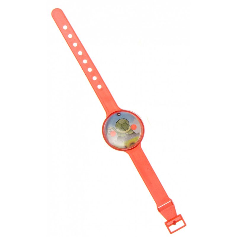 Foto van Lg-imports geduldspel doolhof horloge 17 x 3 cm rood