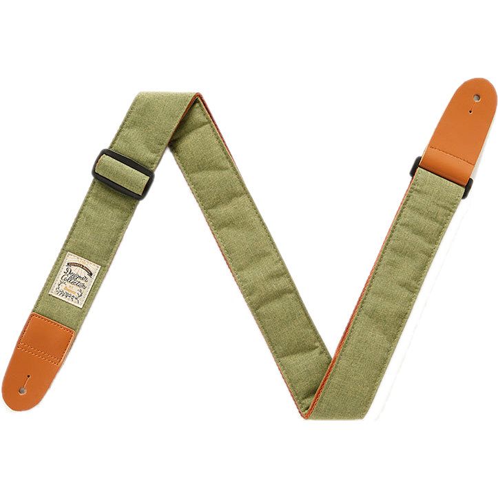 Foto van Ibanez dcs50d-mgn designer collection straps denim gitaarband moss green