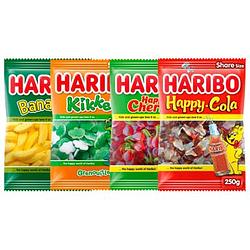 Foto van Haribo snoep 4 varianten bij jumbo