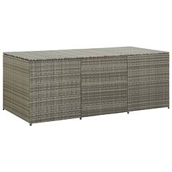 Foto van Vidaxl tuinbox 180x90x75 cm poly rattan grijs