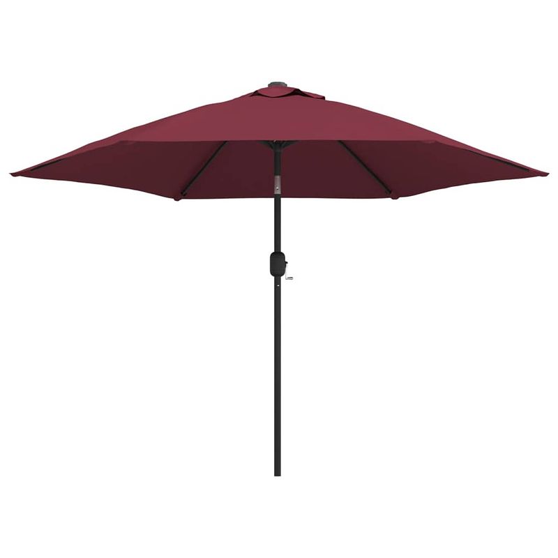 Foto van The living store parasol exclusief - 300 x 222 cm - bordeauxrood