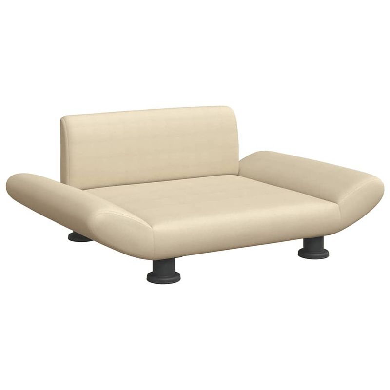 Foto van The living store hondenbank - comfort - hondenbed 70x45x28 cm - crème - 100% polyester