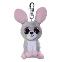 Foto van Lumo stars knuffeldier bunny pupu met clip - mini - 8,5cm