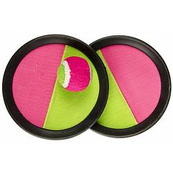 Foto van Lg-imports vangspel klittenband roze/groen 16 cm