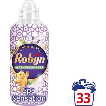 Foto van 2 verpakkingen a 33 wasbeurten | robijn collections wasverzachter spa sensation 33 wasbeurten aanbieding bij jumbo