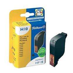 Foto van Pelikan inktcartridge zwart, 495 pagina'ss voor hp 15 - oem: c6615de