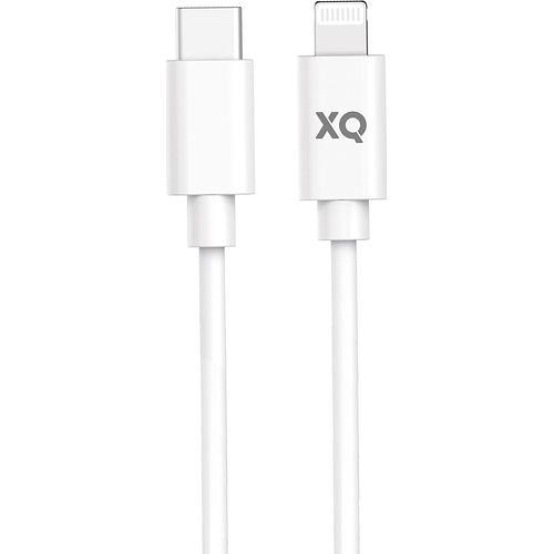 Foto van Xqisit oplaadkabel lightning/usb-c 1m (wit)