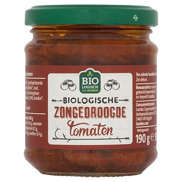 Foto van Jumbo zongedroogde tomaten biologisch 190g