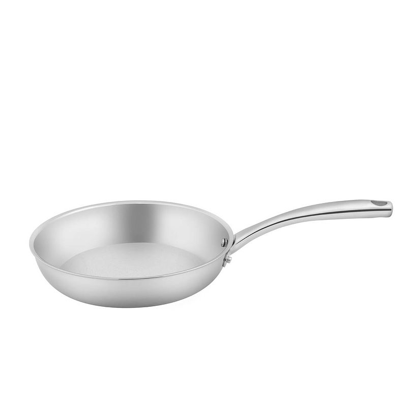 Foto van Sola - koekenpan - green cooking - ø 24 cm - zilverkleurig - rvs - dubbelwandige bodem