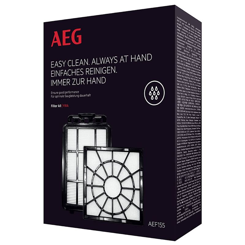 Foto van Aeg filter kit vx4 electrolux 9001688424 hepa aef155