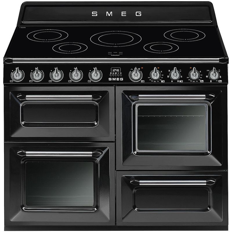 Foto van Smeg tr4110ibl2 inductie fornuis zwart