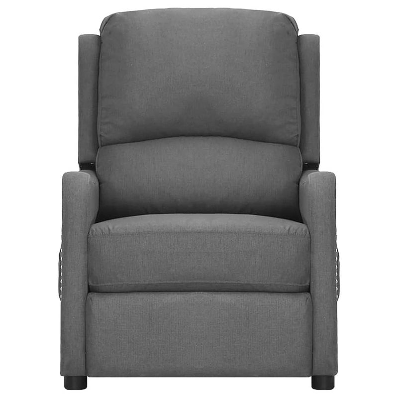 Foto van The living store verstelbare fauteuil - lichtgrijs - 67 x 83 x 95.5 cm - gevoerd - sterke stof