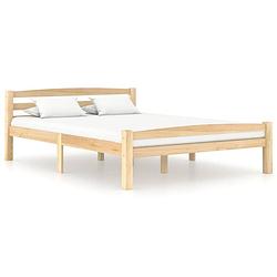 Foto van The living store bed frame - massief grenenhout - 206 x 146 x 66 cm - geen matras