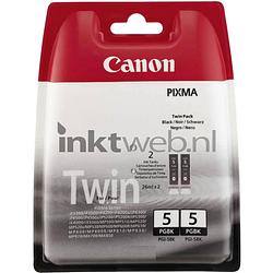 Foto van Canon pgi-5bk twinpack zwart cartridge