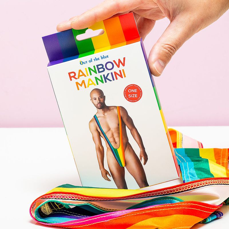 Foto van Regenboog mankini