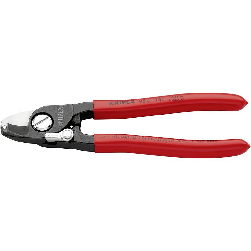 Foto van Knipex 95 41 165 kabelschaar geschikt voor (striptechniek) alu- en koperkabel, een- en meerdraads 12 mm 35 mm²