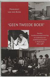 Foto van Geen tweede boer - m. van der burg - paperback (9789065506931)