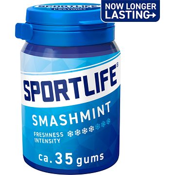 Foto van Sportlife smashmint sugar free gums 52g bij jumbo