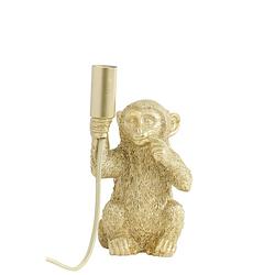 Foto van Light & living - tafellamp monkey - 13x12.5x23.5cm - goud