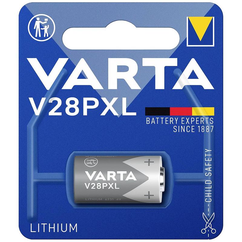 Foto van Varta batterij varta lithium v28pxl b +irb ! 6231101401