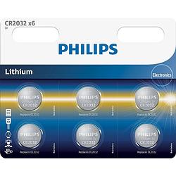 Foto van Philips lithium cr2032 blister 6
