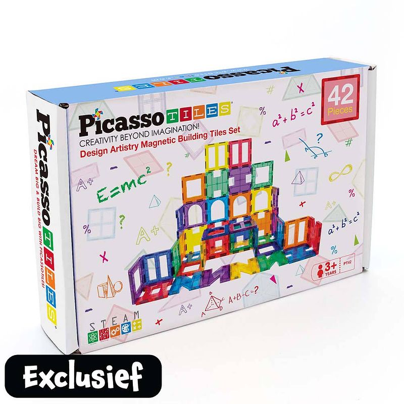 Foto van Picassotiles artistry magneetset 42-delig