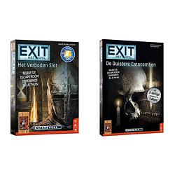 Foto van Spellenbundel - 2 stuks - bordspel - exit - het verboden slot & de duistere catacomben