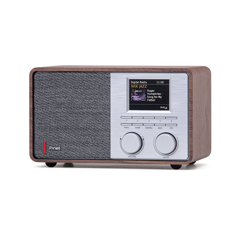 Foto van Pinell supersound 201w - dab+/internet tafelradio - walnoothout
