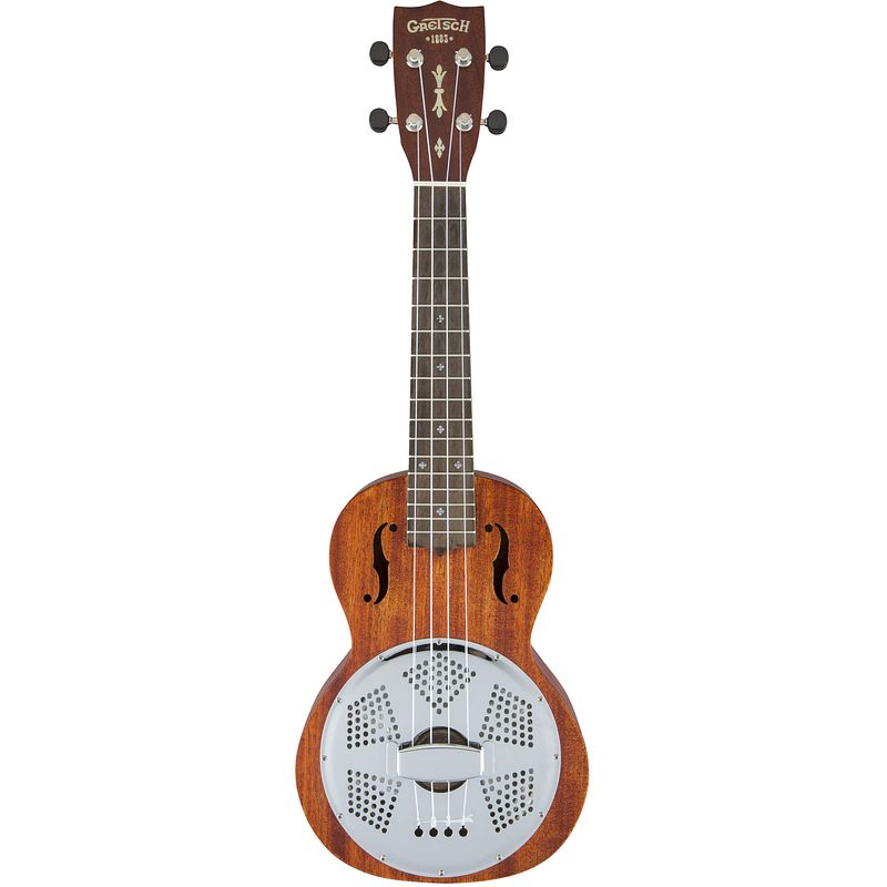 Foto van Gretsch g9112 resonator-ukulele concert ukelele met gigbag