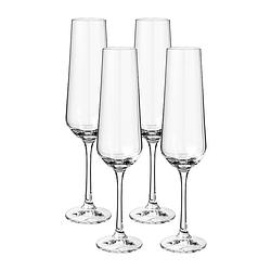 Foto van Champagneglas kristal - set van 4 - 200 ml