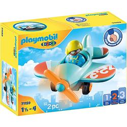 Foto van Playmobil 1.2.3 vliegtuig - 71159