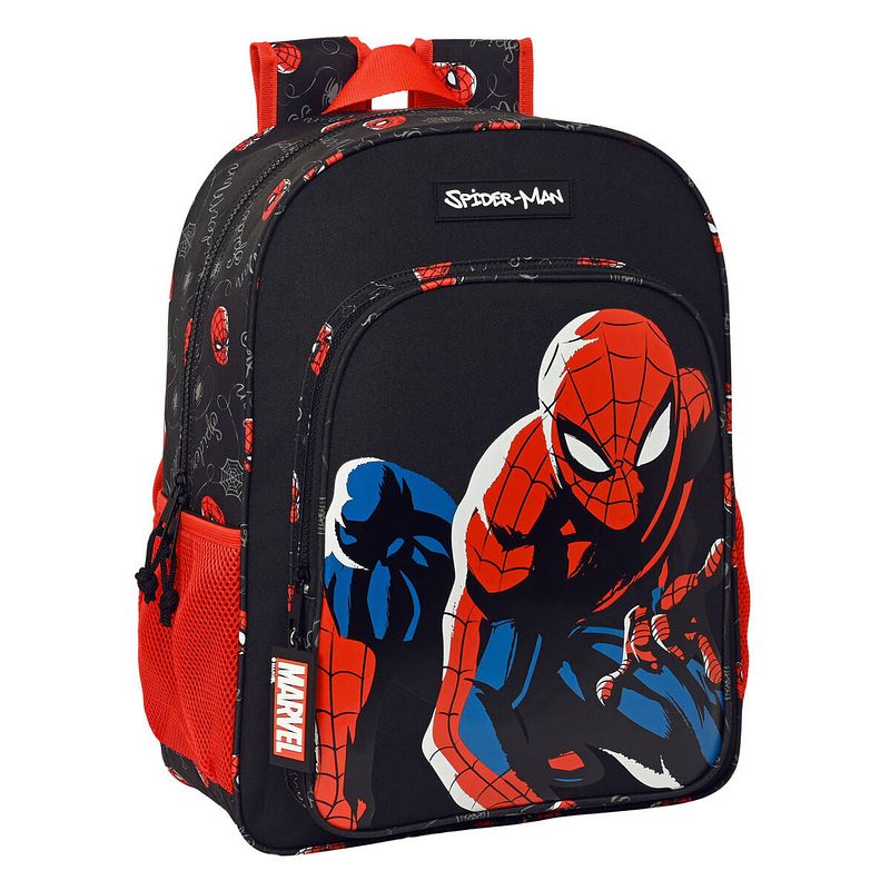 Foto van Schoolrugzak spiderman hero zwart (33 x 42 x 14 cm)