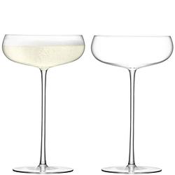 Foto van L.s.a. champagneglazen 320 ml glas transparant 2 stuks