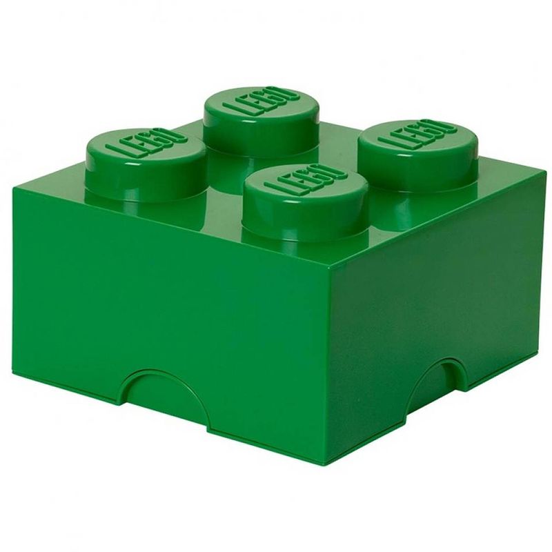 Foto van Lego brick 4 opbergbox - donkergroen