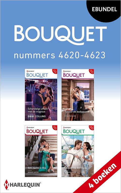 Foto van Bouquet e-bundel nummers 4620 - 4623 - dani collins, pippa roscoe, jennie lucas, louise fuller - ebook